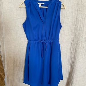 LC Lauren Conrad blue mini business casual dress size 6 with pockets